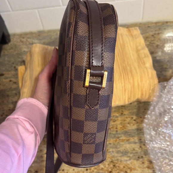 EUC Louis Vuitton Damier Ebene Canvas Ipanema PM Crossbody Bag - Picture 11 of 15
